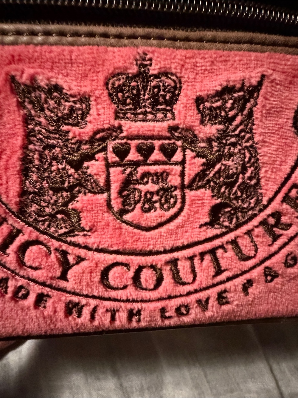 Juicy Couture Pink Velvet Travel Jewelry makeup Case train case rare - Picture 4 of 10